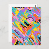 Abstrakte Ausdruckskunst Postkarte (Vorne/Hinten)