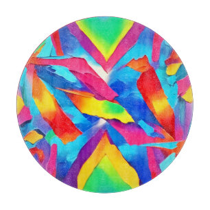 Abstrakte Ausdruckskunst Schneidebrett