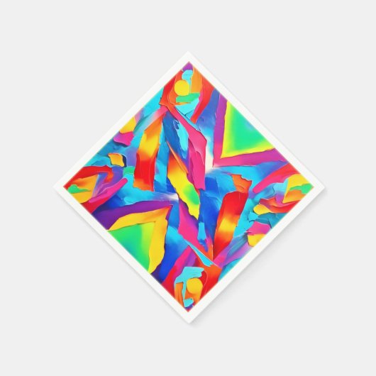 Abstrakte Ausdruckskunst Serviette (Ecke)