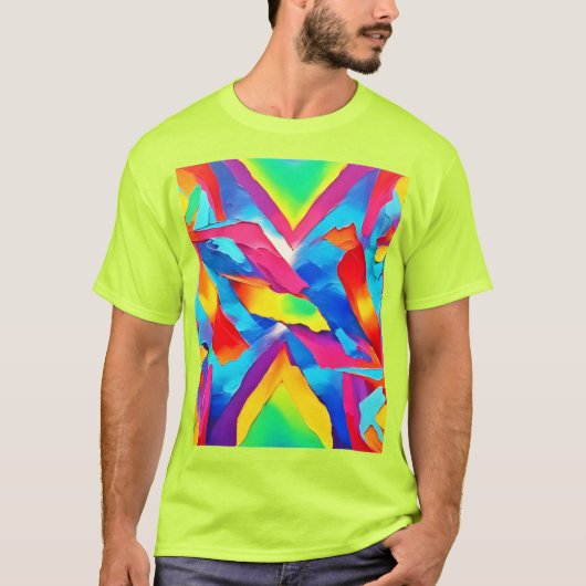 Abstrakte Ausdruckskunst T-Shirt (Vorderseite)