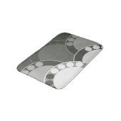 Abstrakte Außenfront - Dunkelgrün - Todesmatte Badematte (Schrägansicht)