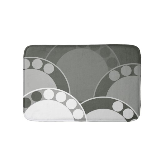 Abstrakte Außenfront - Dunkelgrün - Todesmatte Badematte (Vorderseite)