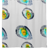 abstrakte Austern-Muscheln Duschvorhang (Vorderseite)