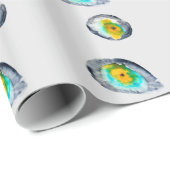 abstrakte Austern-Muscheln Geschenkpapier (Rolleneckpunkt)