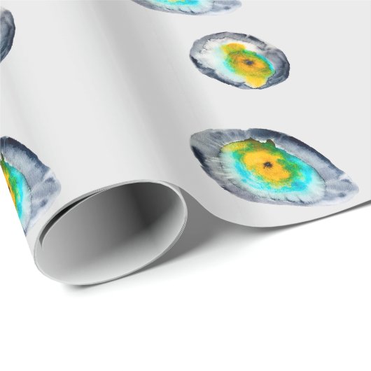 abstrakte Austern-Muscheln Geschenkpapier (Rolleneckpunkt)