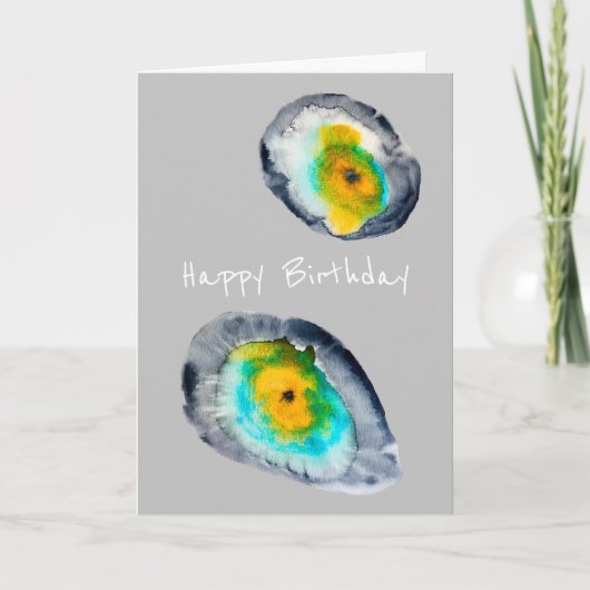 abstrakte Austern-Muscheln Karte (Vorderseite)