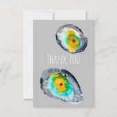 abstrakte Austern-Muscheln Mitteilungskarte (Vorderseite)