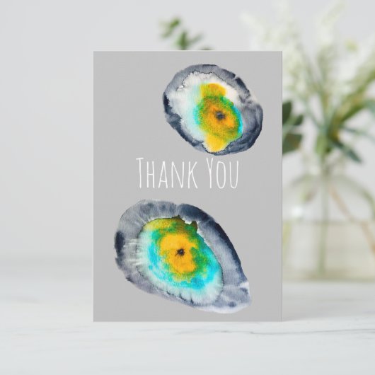 abstrakte Austern-Muscheln Mitteilungskarte (Stehend Vorderseite)