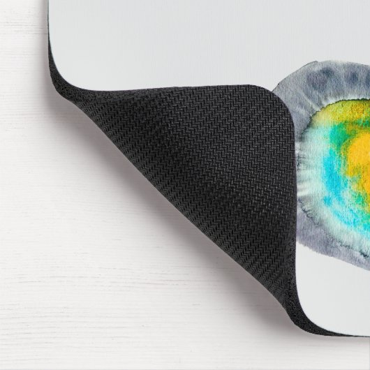 abstrakte Austern-Muscheln Mousepad (Ecke)