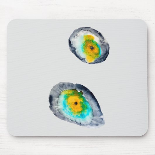 abstrakte Austern-Muscheln Mousepad (Vorne)