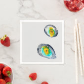 abstrakte Austern-Muscheln Serviette (Beispiel)