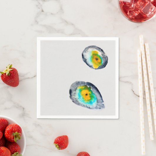 abstrakte Austern-Muscheln Serviette (Beispiel)