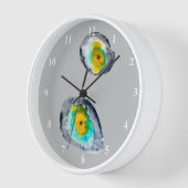 abstrakte Austern-Muscheln Uhr (Winkel)