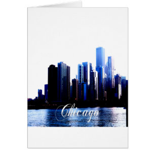 Abstrakte Auswirkungen von Downtown Chicago