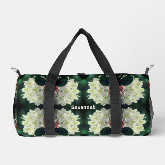 Abstrakte Azalea Blume Personalisiert Duffle Bag (Vorderseite)