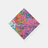 Abstrakte Azalea Wildblumen Serviette (Ecke)