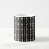 Abstrakte aztec-Herzstruktur Kaffeetasse (Mittel)