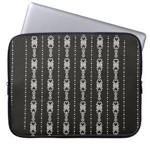 Abstrakte aztec-Herzstruktur Laptopschutzhülle