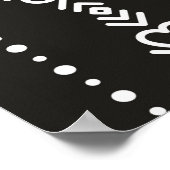 Abstrakte aztec-Herzstruktur Poster (Ecke)