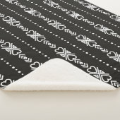 Abstrakte aztec-Herzstruktur Sherpadecke (3/4)