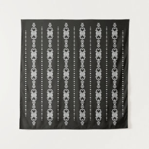 Abstrakte aztec-Herzstruktur Wandteppich