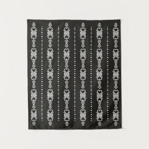Abstrakte aztec-Herzstruktur Wandteppich