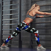 Abstrakte aztec leggings