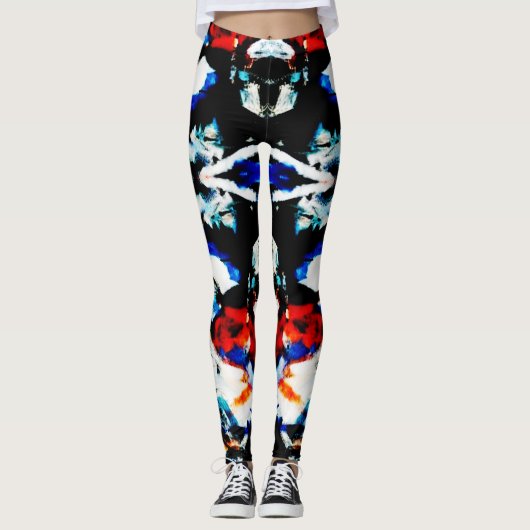 Abstrakte aztec leggings (Vorderseite)