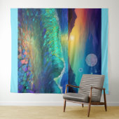 Abstrakte Azure Seascape Wandteppich (Beispiel (Horizontal))