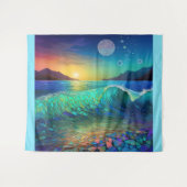 Abstrakte Azure Seascape Wandteppich (Vorderseite (Horizontal))