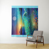 Abstrakte Azure Seascape Wandteppich (Beispiel)