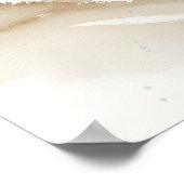 Abstrakte Badezimmerwandkunst Ocean Flow Poster (Ecke)