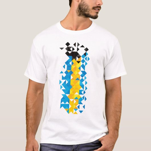 Abstrakte Bahamas-Flagge, bahamianische Farben, T  T-Shirt (Vorderseite)