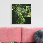 Abstrakte Balance Schwarz und Weiß Leinwanddruck (Insitu (Wohnzimmer))