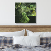 Abstrakte Balance Schwarz und Weiß Leinwanddruck (Insitu (Schlafzimmer))