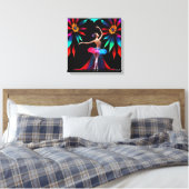 Abstrakte Balletttänzer Kunst Leinwanddruck (Insitu (Schlafzimmer))