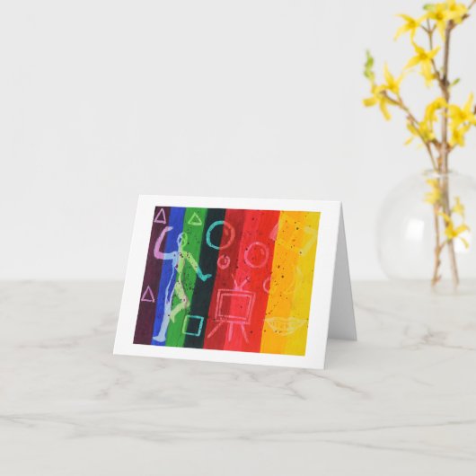 Abstrakte Bar Karte (Gelbe Blume)