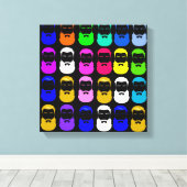 Abstrakte Bärenwölfe Leinwanddruck (Insitu (Holzboden))