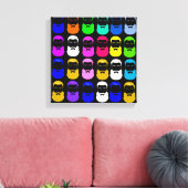 Abstrakte Bärenwölfe Leinwanddruck (Insitu (Wohnzimmer))