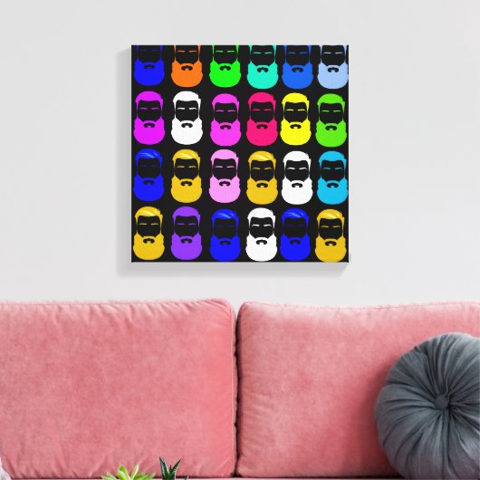 Abstrakte Bärenwölfe Leinwanddruck (Insitu (Wohnzimmer))