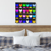 Abstrakte Bärenwölfe Leinwanddruck (Insitu (Schlafzimmer))