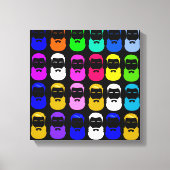 Abstrakte Bärenwölfe Leinwanddruck (Vorderseite)