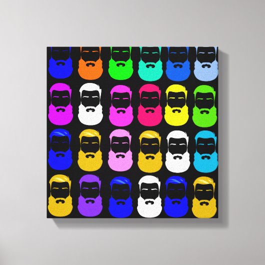 Abstrakte Bärenwölfe Leinwanddruck (Vorderseite)