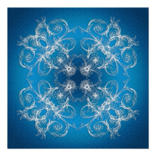 Abstrakte barocke Artsteigungsbeschaffenheit Poster