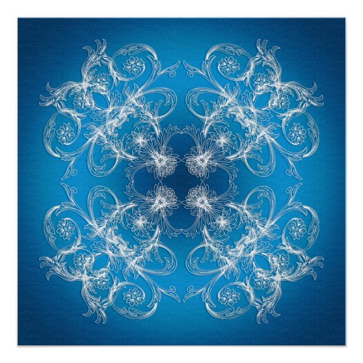 Abstrakte Barockstil-Textur. Poster (Vorderseite)