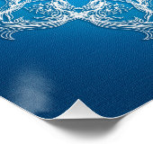 Abstrakte Barockstil-Textur. Poster (Ecke)