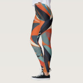 abstrakte Bars und Schokoladenfarben Leggings (Links)