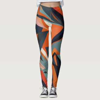 abstrakte Bars und Schokoladenfarben Leggings