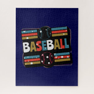 Abstrakte Baseballkunst Puzzle