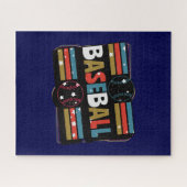 Abstrakte Baseballkunst Puzzle (Horizontal)